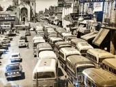 1970: histórica huelga de choferes paraliza el centro de la ciudad