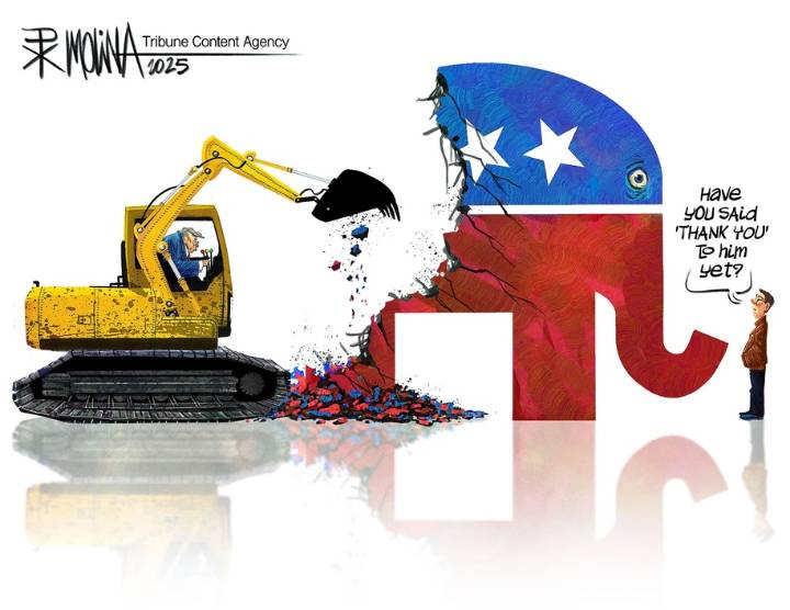 Cartoon: Say 'thank you'