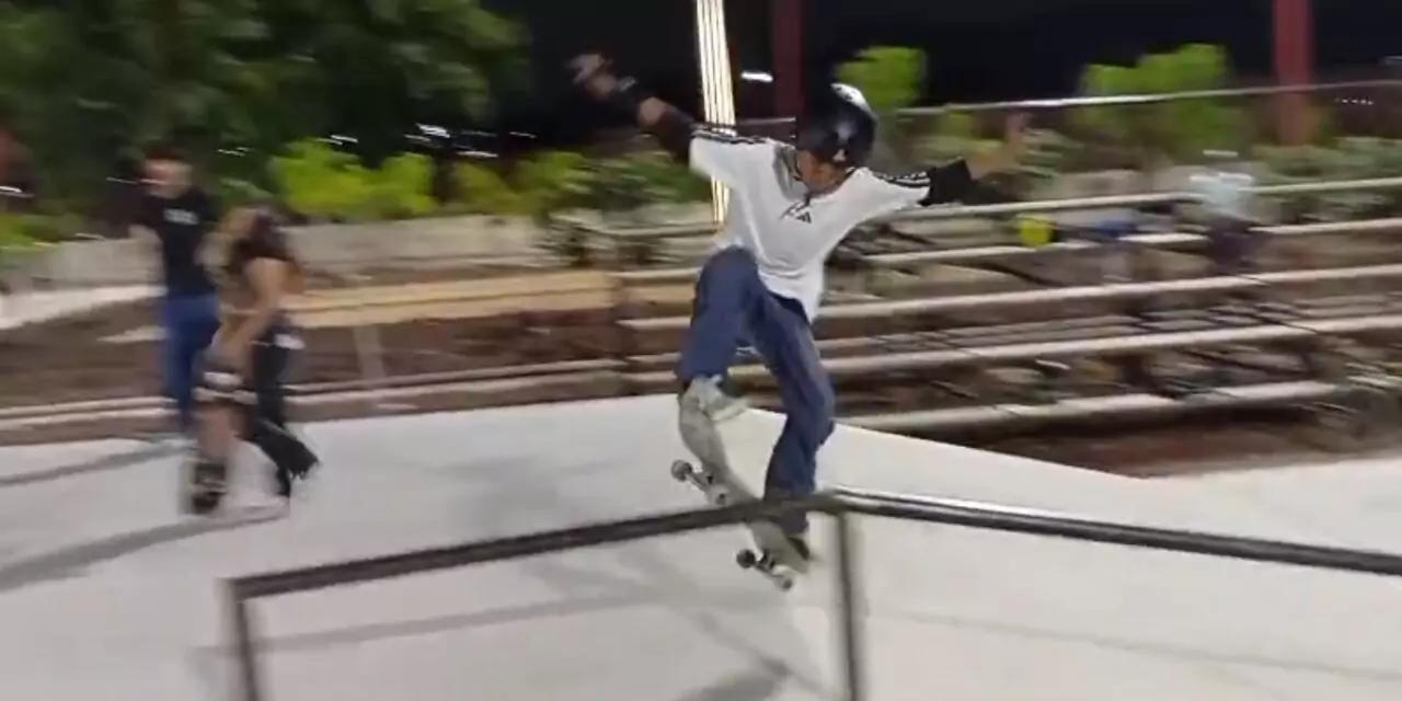 VIDEO | Joven oaxaqueño de 12 años va por la gloria en el Skatepark Fest 2025 en Chihuahua