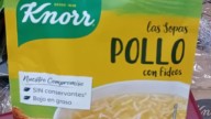 Alertan de la presencia de metal y caucho en una sopa de Knorr