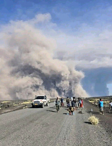 Volcán entra en erupción en norte de Etiopía; arroja cenizas hacia Yemen y Omán