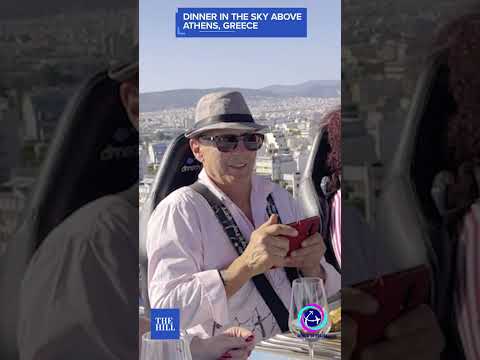 Dinner In The Sky Above Athens, Greece