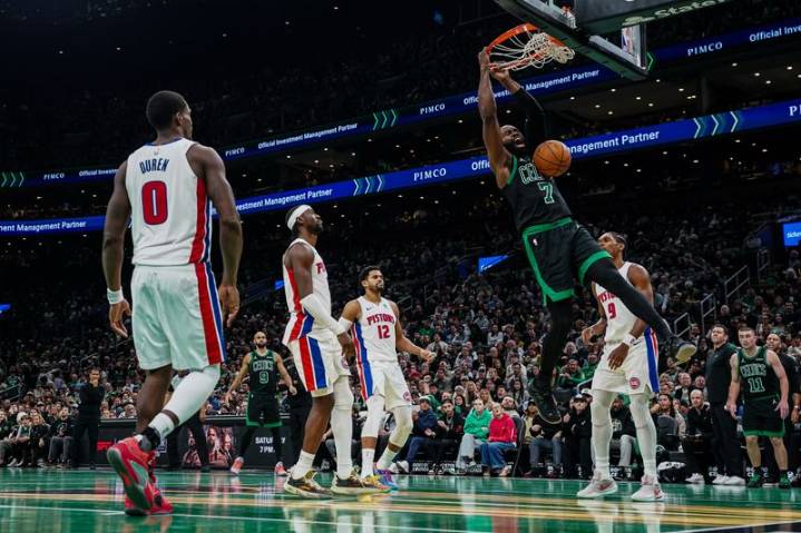 NBA roundup: Celtics snap Pistons’ 13