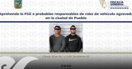 Caen dos presuntos ladrones de vehículos