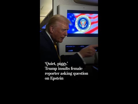 'Quiet piggy.' Trump insults female reporter asking question on Epstein
