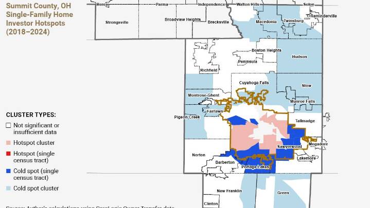 See how Cleveland Fed mapped real estate investment in Summit County