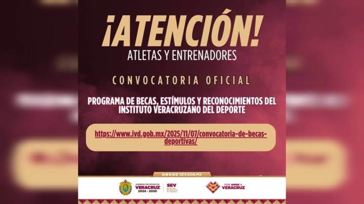Emite IVD convocatoria del programa de becas, estímulos y reconocimientos 25
