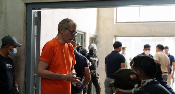 Jorge Glas | Ecuador: El exvicepresidente entre los 300 reos trasladados a nueva cárcel | Santa Elena | Daniel Noboa 