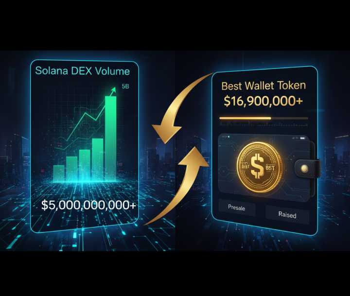 Solana DEX Volume Surpasses $5 Billion: What This Means for Best Wallet Token's $16M Presale