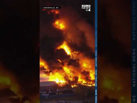 UPS plane engulfs in flames after departing, crashing near Kentucky airport