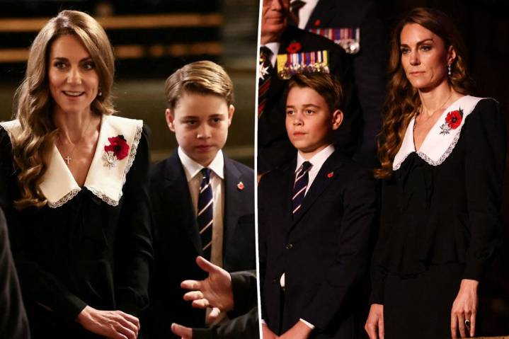 Prince George joins mom Kate Middleton for Festival of Remembrance