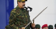 Venezuela's Maduro Brandishes Sword at Rally as U.S. Tensions Escalate
