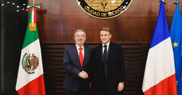 Macron llega a México para reunión con Sheinbaum y su visita oficial