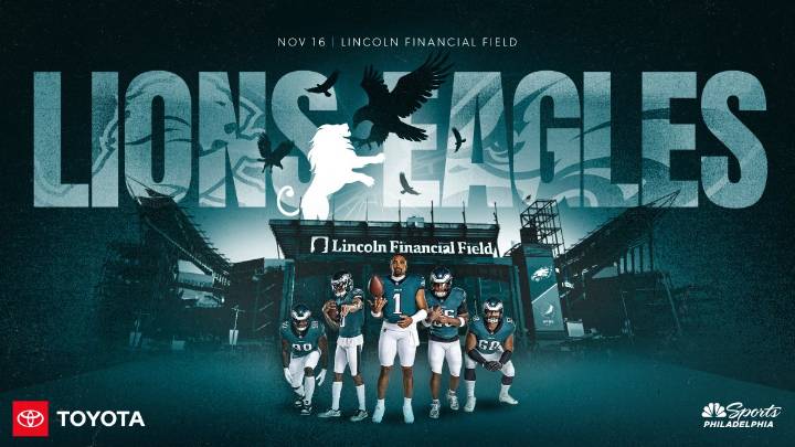 Live updates as Eagles host Lions for Sunday Night Football