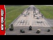 US Marines Perform ‘Elephant Walk’ at Okinawa Air Station