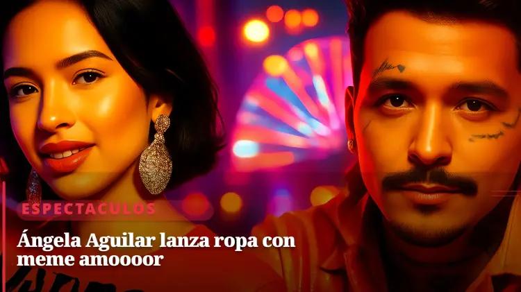 Ángela Aguilar convierte meme 'amoooor' en línea de merchandising