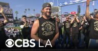 The legendary Clayton Kershaw give an emotional goodbye to Dodgers Nation