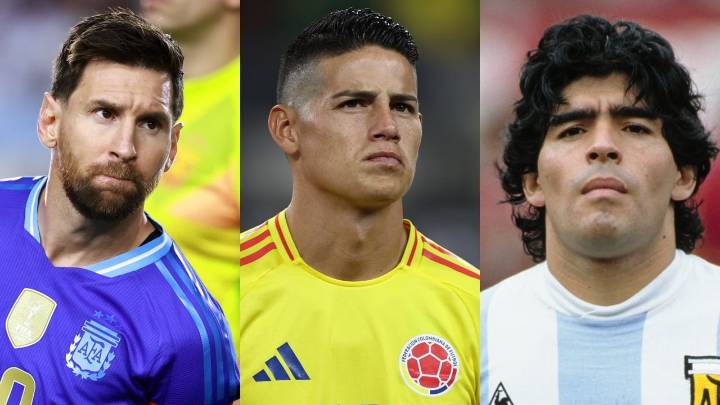 Sientan a James Rodríguez en la misma mesa que Messi y Maradona: estrella lanzó veredicto
