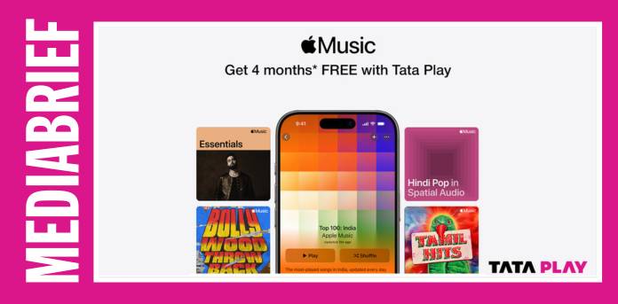 Tata Play launches Apple Music offer with up to 4 months free access for subscribers