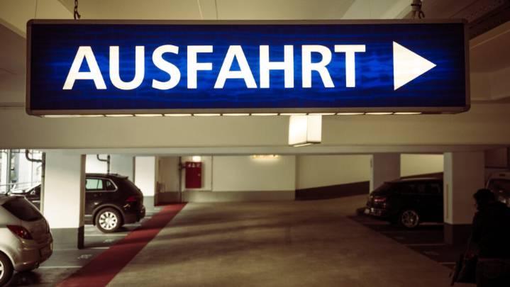 Bloated Gassy Tourist Rushes for Nearest 'Ausfahrt'