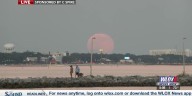 Supermoon rises over Gulfport