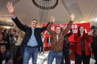 Sánchez elude hablar de la corrupción y del juicio a su hermano en su visita a Extremadura para arropar a Gallardo como candidato