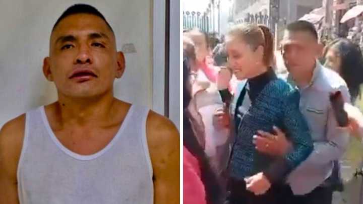 Este es el hombre capturado por acosar a la presidenta de México, Claudia Sheinbaum: estos son los delitos que se le imputarían