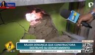 Santa Beatriz: Mujer denuncia que construcción de condominio ha destruido sus paredes y tuberías