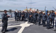 Cadetes de la Escuela Naval Militar visitaron la Base Naval de Mar del Plata