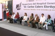 Claudia Sheinbaum encabeza la reapertura del Hospital General del Issste en Cuernavaca, Morelos