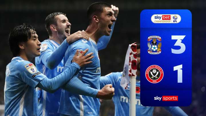 Coventry City 3-1 Sheffield Utd | Championship highlights