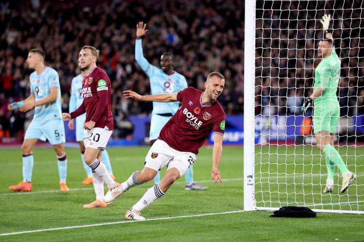 West Ham 3-2 Burnley: Tomas Soucek the super sub as Hammers edge out fellow strugglers