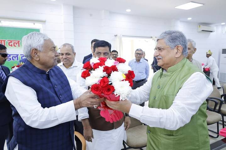 Nitish Kumar Unanimously Elected Leader of JDU Legislature Party