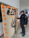 Guardia Estatal de Género se pinta de naranja contra la violencia