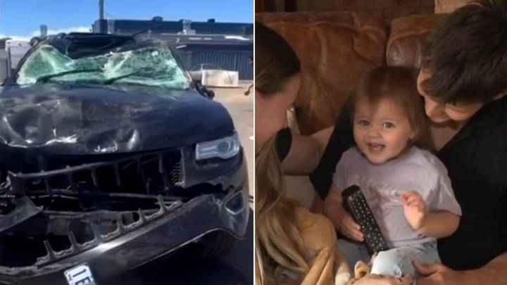 Melbourne parents’ life-saving advice after toddler unharmed in horror Hume Hwy crash