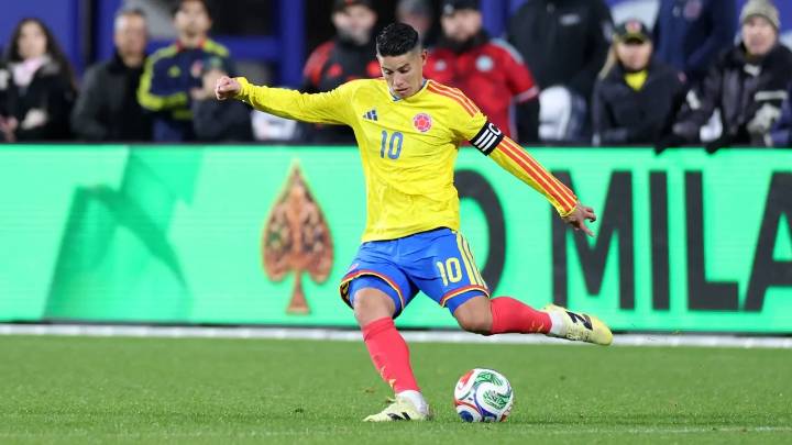 ¡Apareció James! El '10' destrabó el partido frente a Australia con esta anotación