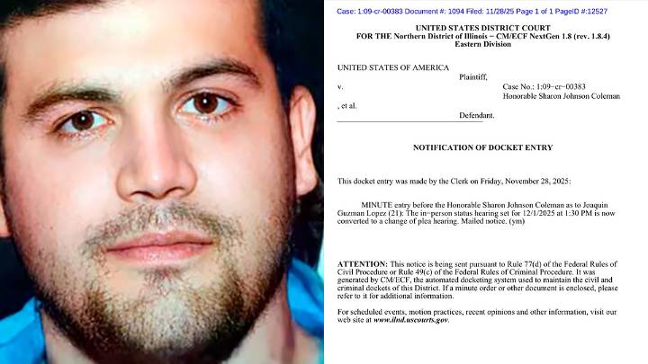 Joaquín Guzmán López, hijo de “El Chapo”, acepta declararse culpable de narcotráfico en EE.UU.