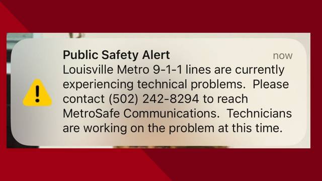 911 lines restored across Louisville region after being down due to technical issues