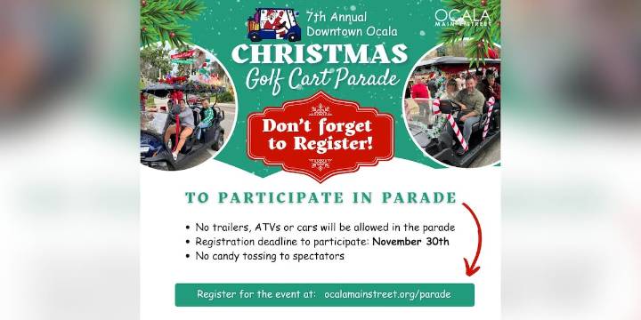 Deadline approaching to sign up for Ocala golf cart parade
