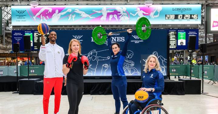 Glasgow Commonwealth Games countdown officially begins at Central Station