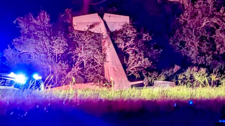 Plane crashes into ditch in southern Brevard, pilot not injured