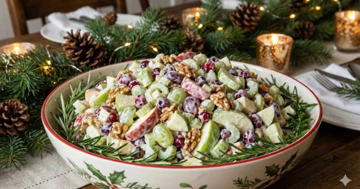 Ensalada Waldorf: la guarnición perfecta para sorprender en Navidad