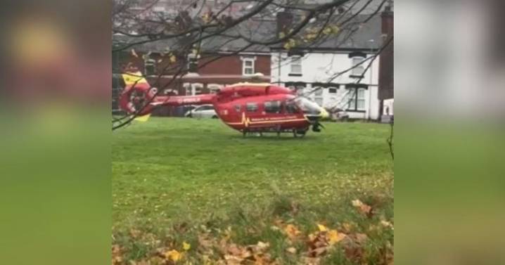 Live updates as air ambulance lands in Stoke-on-Trent park 