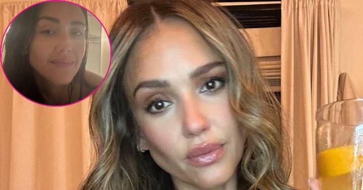 Towel-Clad Jessica Alba Leaves Little to the Imagination During Luxe Trip to Australia: Photos