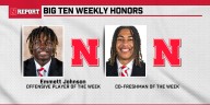 Nebraska’s Emmett Johnson, TJ Lateef earn Big Ten honors