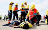 L’aeroport de Reus simula un accident d’un avió amb més de 250 participants