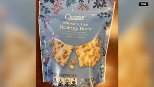 Choceur holiday bark sold at Aldi recalled by Silvestri Sweets for possible undeclared wheat, pecan allergens, FDA says