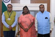 Prof. Kishor Basa and Er. Ashok Basa Call on President Droupadi Murmu