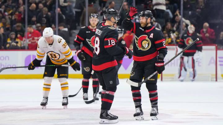 Stutzle, Senators recover to snap Bruins win streak at 7