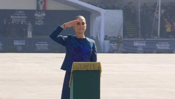Sheinbaum encabeza su segundo desfile de la Revolución bajo la sombra de las protestas